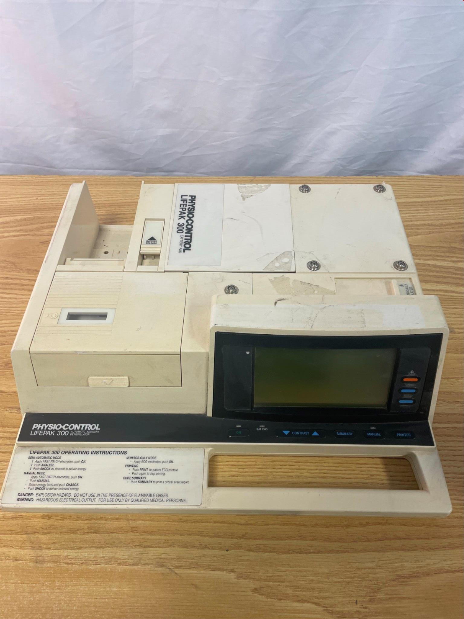 PhysioControl LIFEPAK 300 Automatic Advisory Defibrillator DIAGNOSTIC ULTRASOUND MACHINES FOR SALE