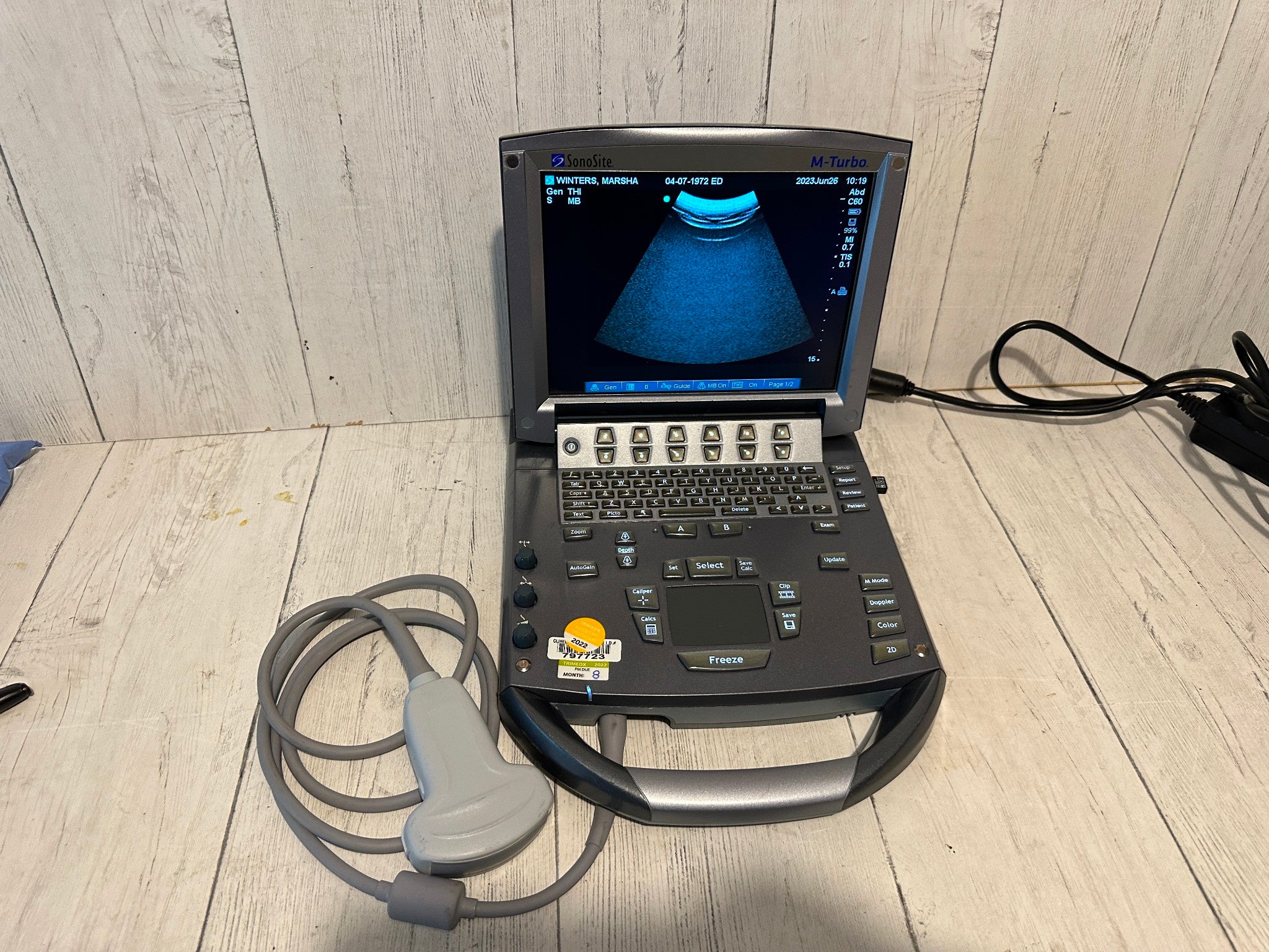 SonoSite M Turbo Portable ultrasound machine 2011 Very good condition-No Probe DIAGNOSTIC ULTRASOUND MACHINES FOR SALE