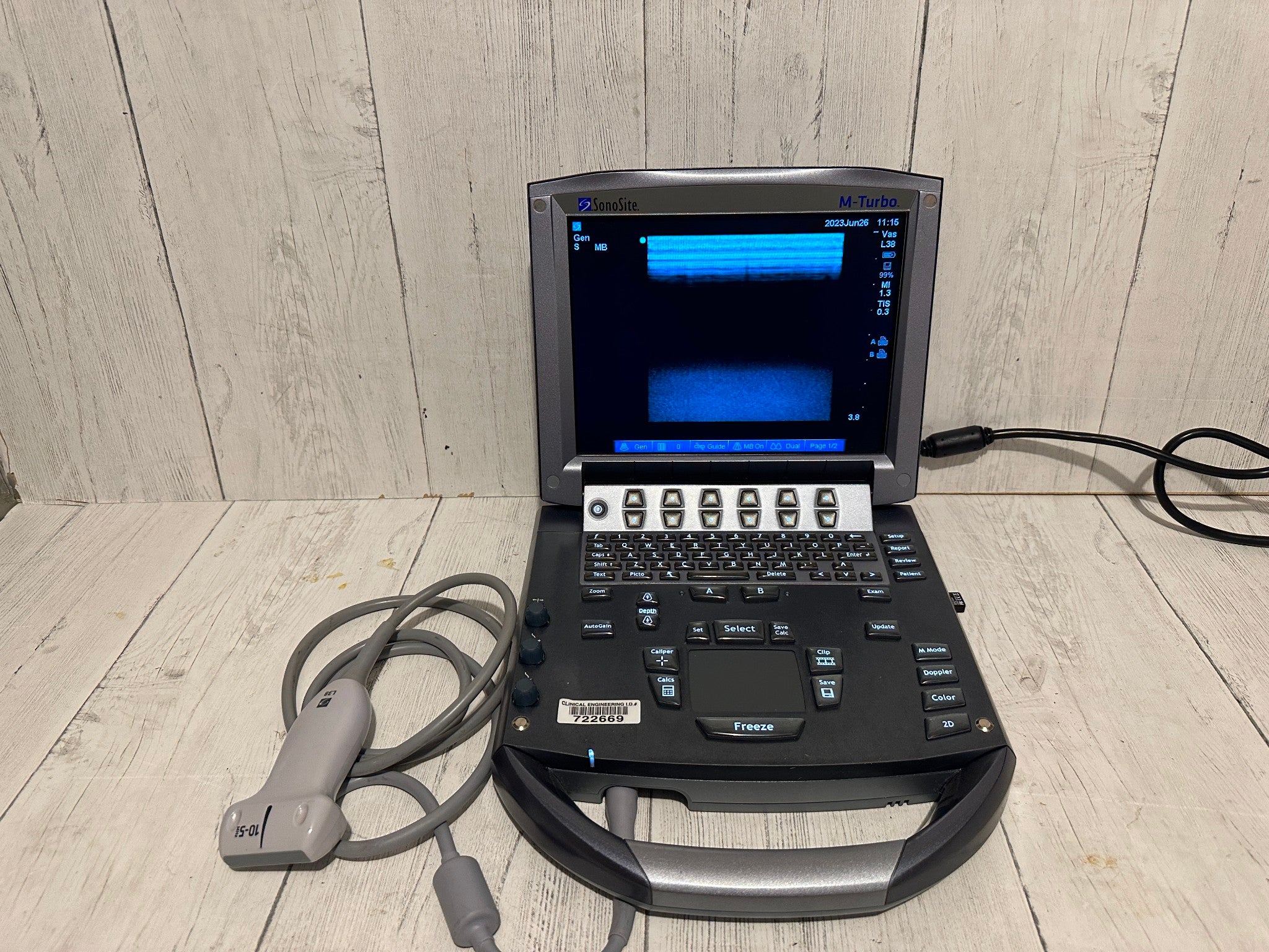 Sonosite L28Xi 10-5 Mhz Ultrasound Probe For Sonosite M-Turbo 2015 DIAGNOSTIC ULTRASOUND MACHINES FOR SALE