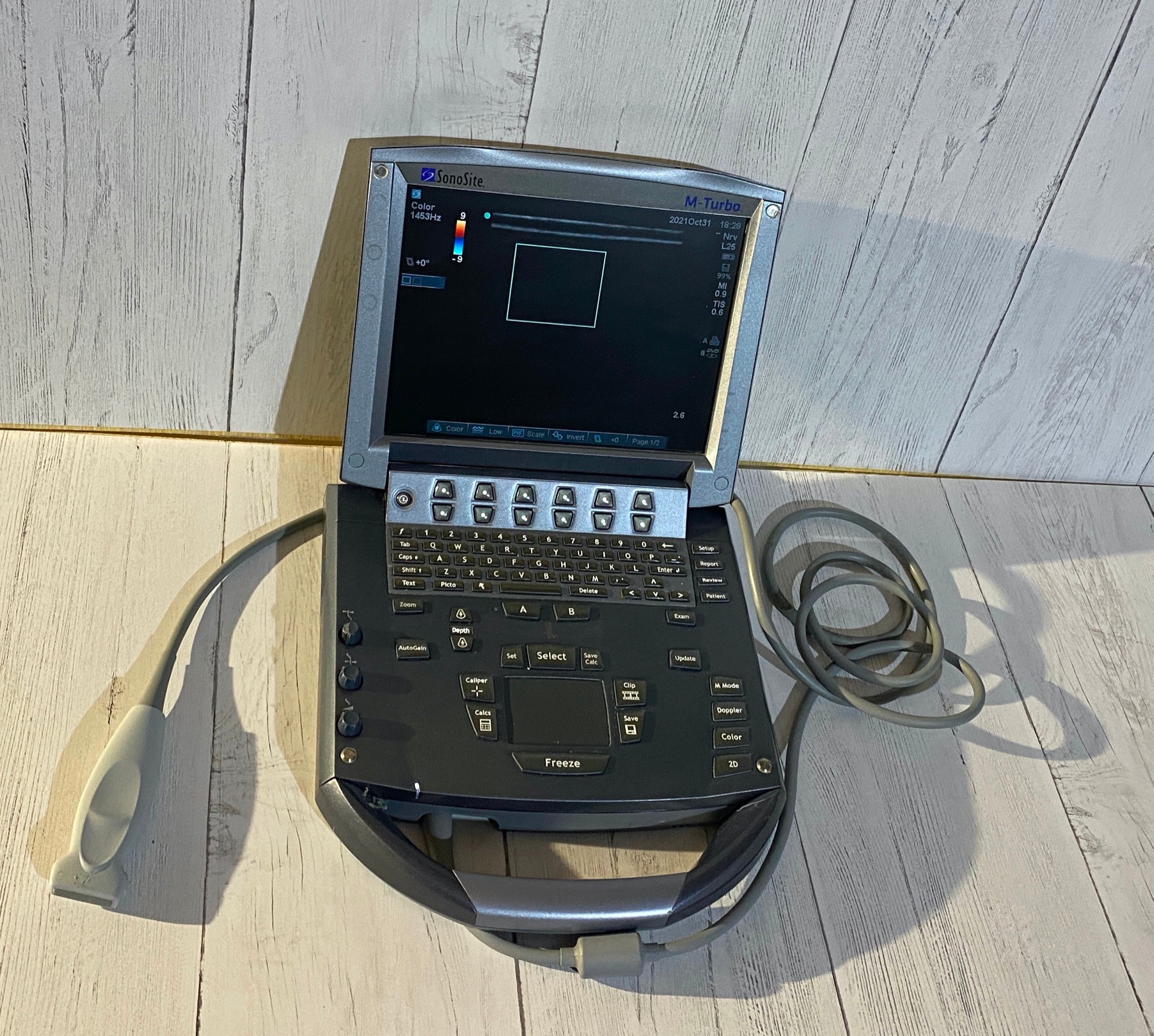 SonoSite M Turbo with one linear array probe L25 2008 DIAGNOSTIC ULTRASOUND MACHINES FOR SALE