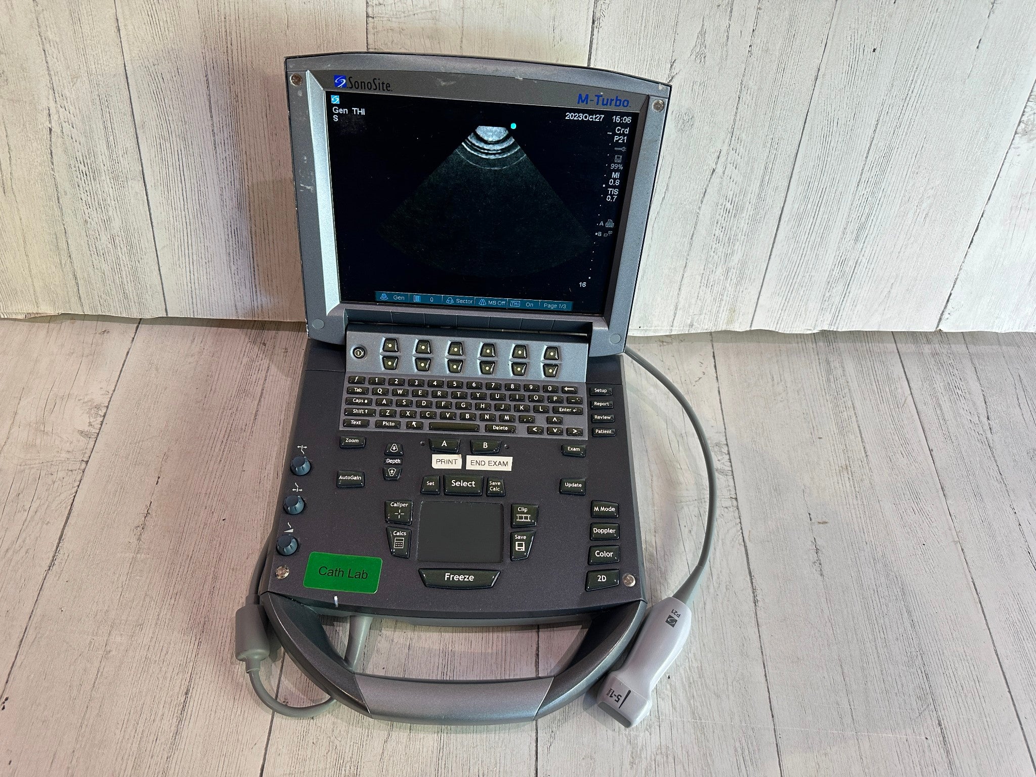 SonoSite M Turbo Ultrasound Machine 2013 With P21x Probe Warranty 6 Months