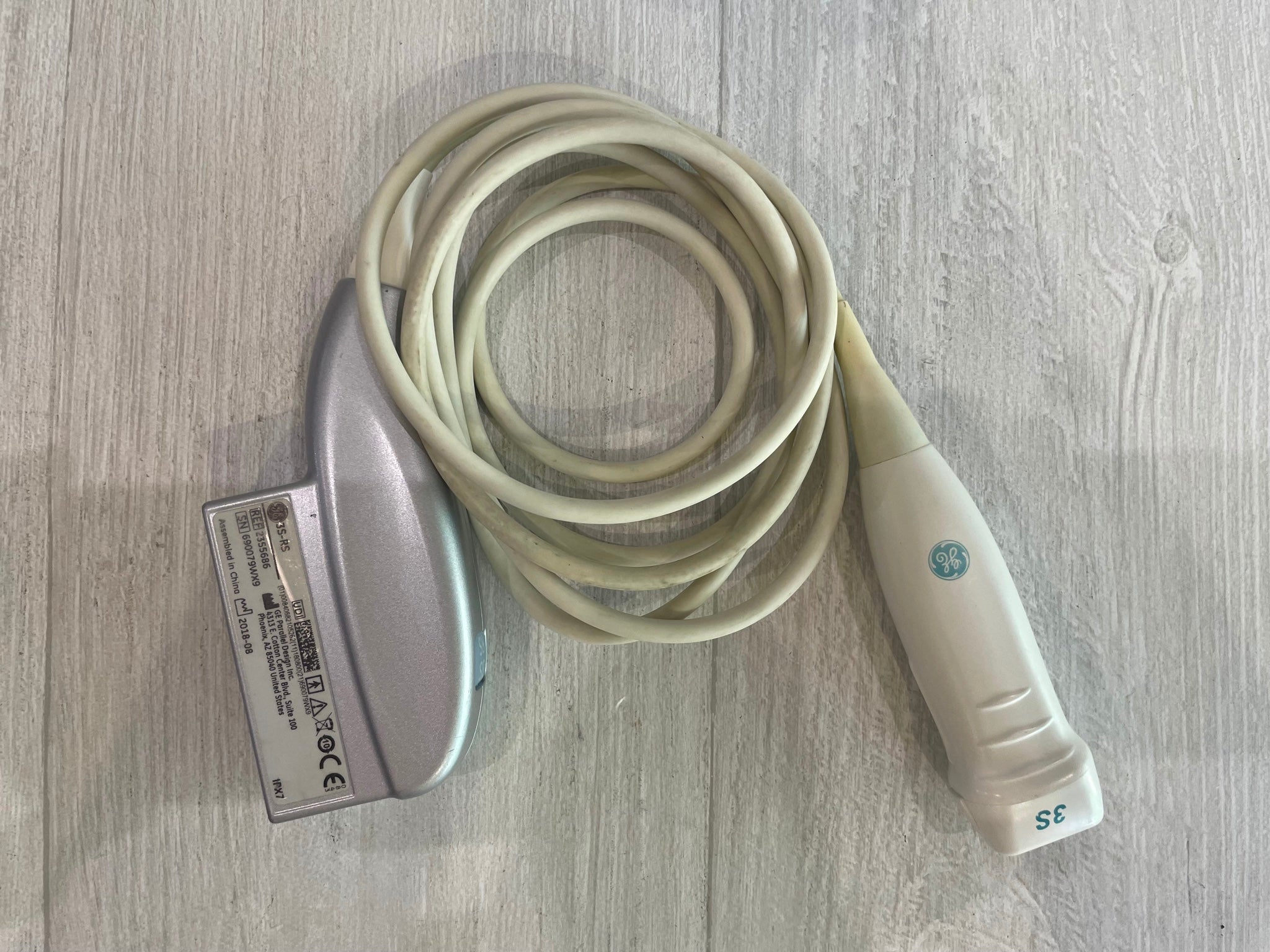 GE 3S-RS Compact Ultrasound Probe Transducer 2018 DIAGNOSTIC ULTRASOUND MACHINES FOR SALE