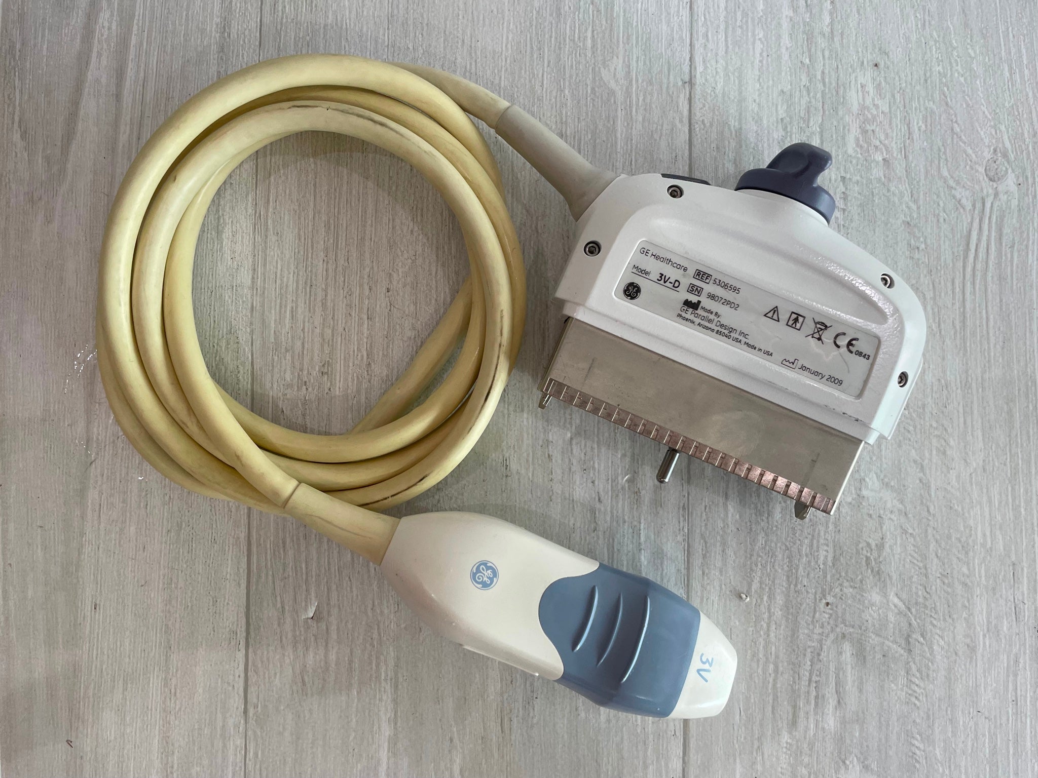 GE 3V-D Ultrasound Probe Transducer 2009 DIAGNOSTIC ULTRASOUND MACHINES FOR SALE