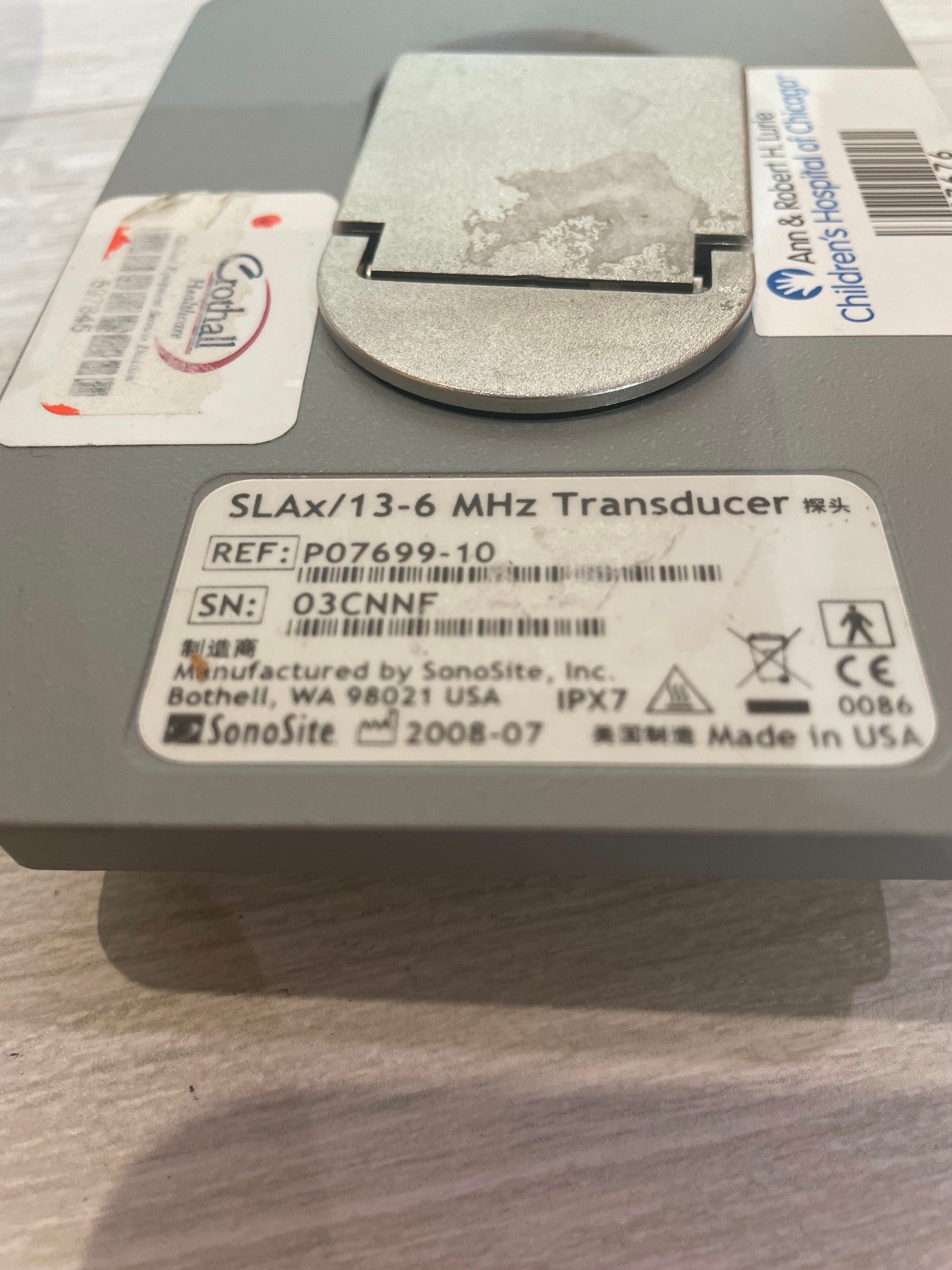 Sonosite SLAx/13-6 MHz Ultrasound Probe DIAGNOSTIC ULTRASOUND MACHINES FOR SALE