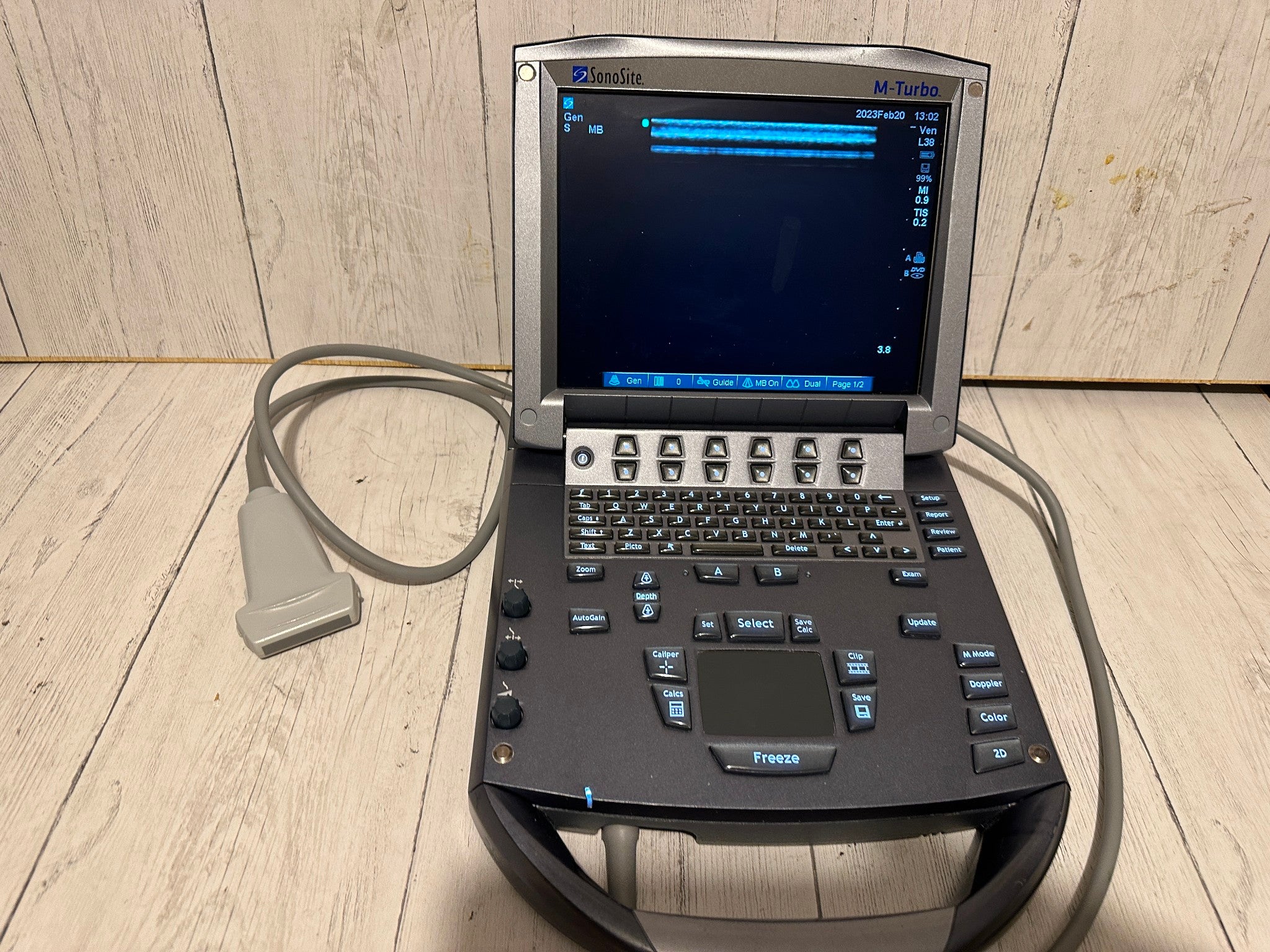 SonoSite M-Turbo Portable Ultrasound  2010 with Mini Dock Station DIAGNOSTIC ULTRASOUND MACHINES FOR SALE