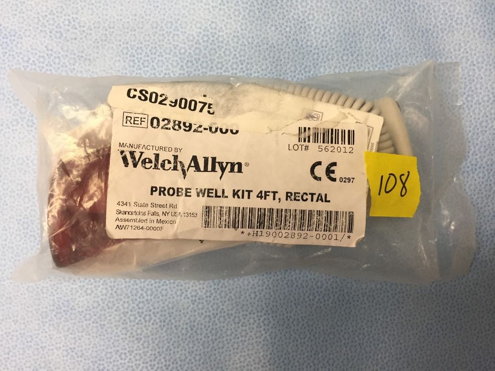 Welch Allyn 02892-000 Probe Well Kit 4 ft, Rectal, New 732094026016 DIAGNOSTIC ULTRASOUND MACHINES FOR SALE