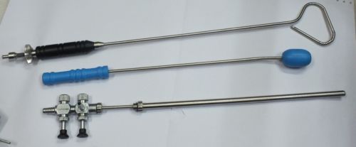 Liver Retractor, Rectal Probe and Suction tube Laproscopy Set of 3