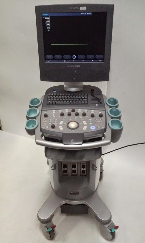 Used Siemens Acuson X300 Ultrasound with Convex Transducer