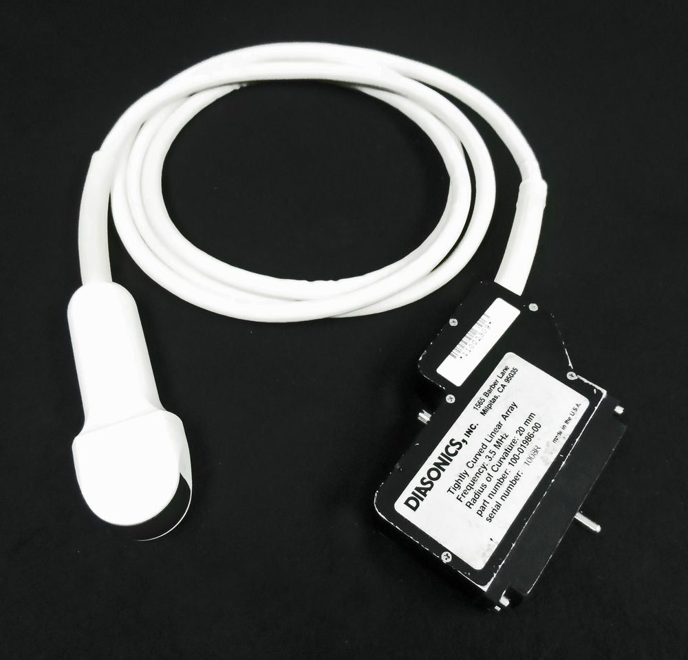 Diasonics Tightly Curved Linear Array Ultrasound Transducer Probe  100-01986-00 DIAGNOSTIC ULTRASOUND MACHINES FOR SALE