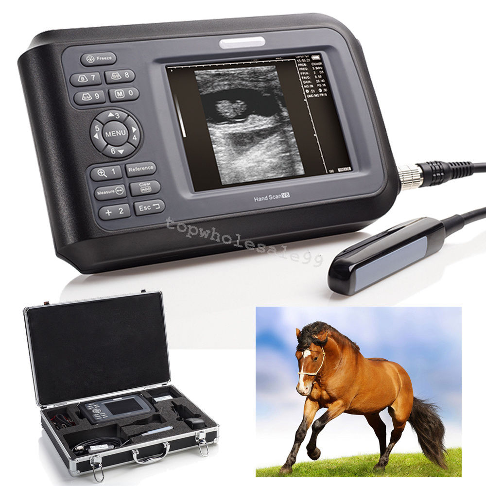 5” Pocket Veterinary Digital Ultrasound Scanner Machine+4.0 MHz Rectal Probe CE DIAGNOSTIC ULTRASOUND MACHINES FOR SALE