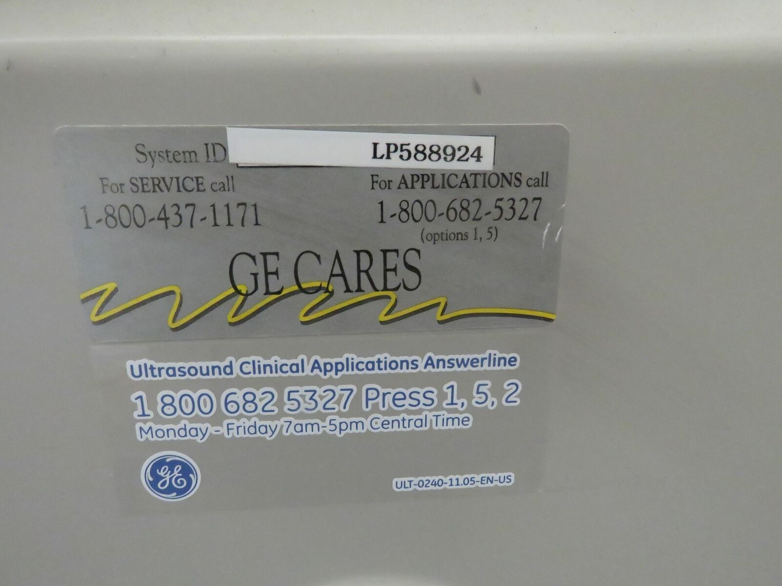 2008 GE LOGIQ P5 Ultrasound System with 3.5C Transducer & Printer DIAGNOSTIC ULTRASOUND MACHINES FOR SALE