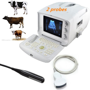 Vet Veterianry Ultrasound Scanner 3.5 Convex+6.5Mhz Rectal Sensor Probe Animal 190891814630