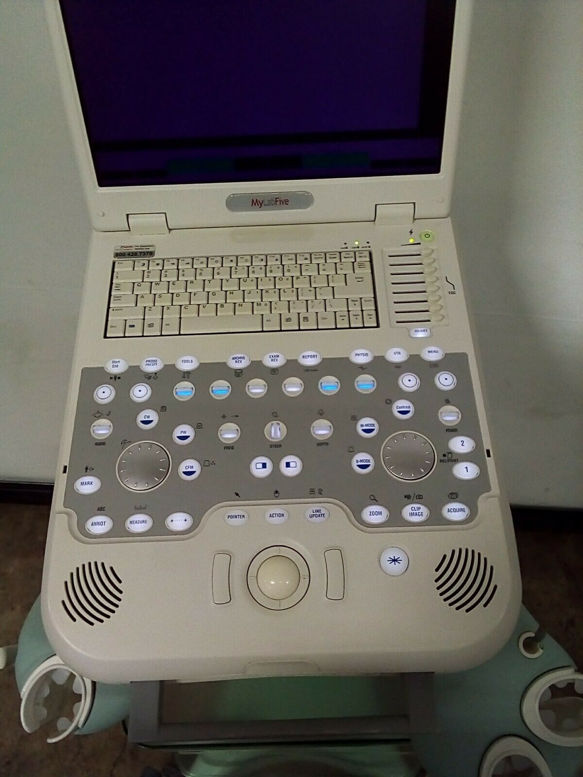 esaote MyLabFive Ultrasound Machine MyLab My Lab 5 Five Ref: 411410 w/ Cart 7315 DIAGNOSTIC ULTRASOUND MACHINES FOR SALE
