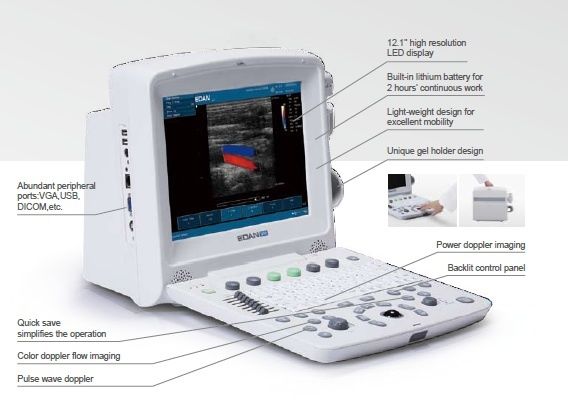 NEW EDAN U50 Prime Portable Ultrasound System DIAGNOSTIC ULTRASOUND MACHINES FOR SALE