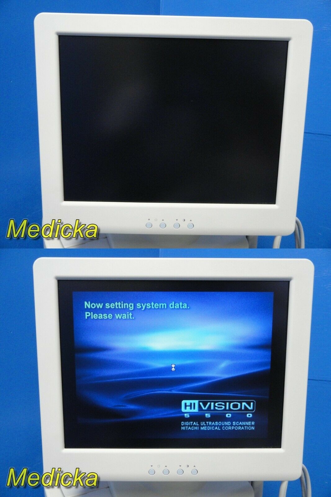 2010 Hitachi Hi-Vision 5500 EUB-5500 Flat Screen Ultrasound W/ 2X Probes~19256 DIAGNOSTIC ULTRASOUND MACHINES FOR SALE