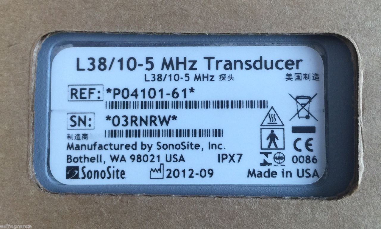 SonoSite TITAN L38 /10-5MHZ ULTRASOUND PROBE TRANSDUCER REF:P04101-61 New in box DIAGNOSTIC ULTRASOUND MACHINES FOR SALE