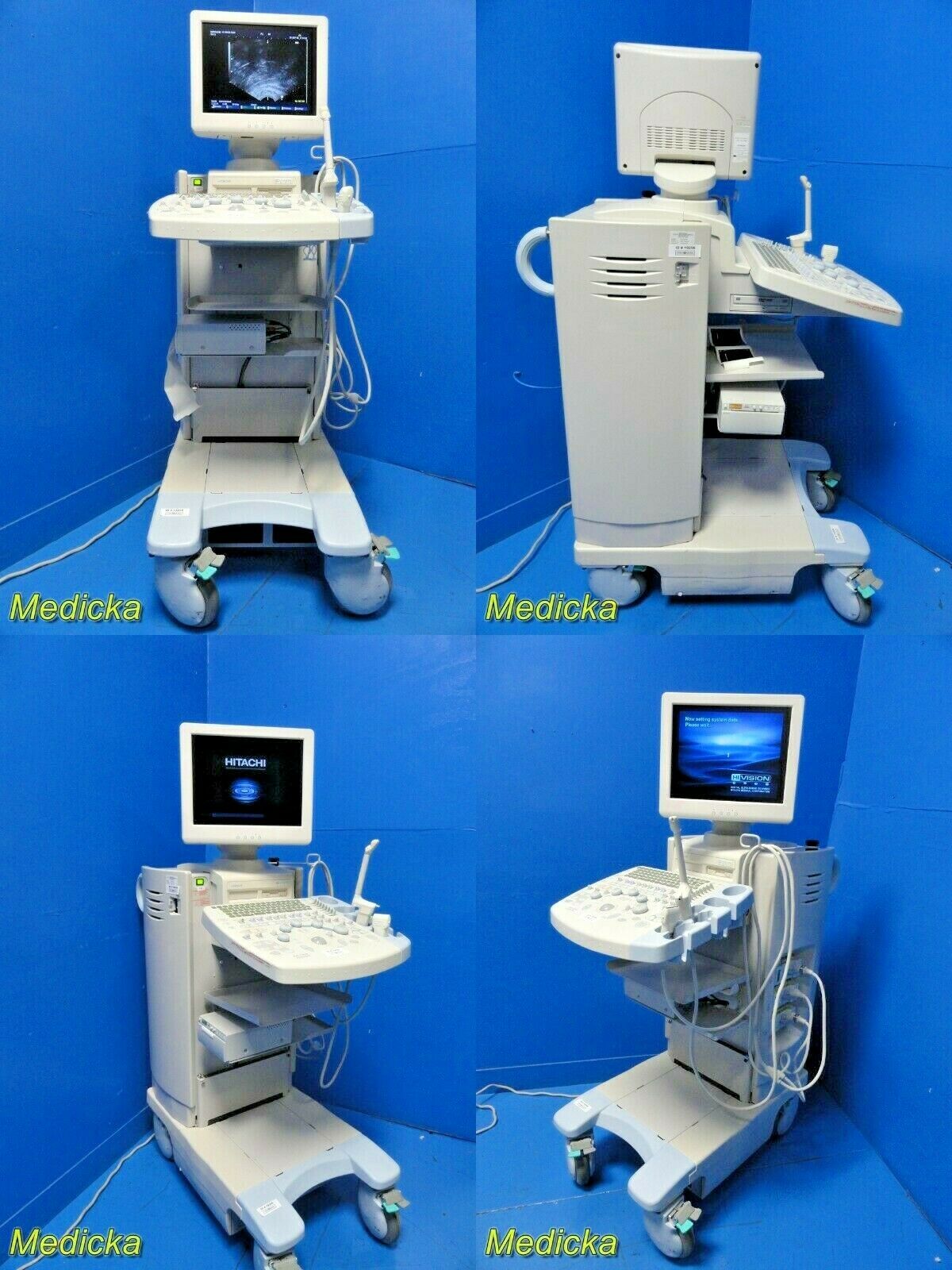 2010 Hitachi Hi-Vision 5500 EUB-5500 Flat Screen Ultrasound W/ 2X Probes~19256 DIAGNOSTIC ULTRASOUND MACHINES FOR SALE