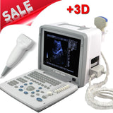 LCD Full Digital Portable Ultrasound Scanner Machine Convex Linear 2 Probes + 3D 190891676986
