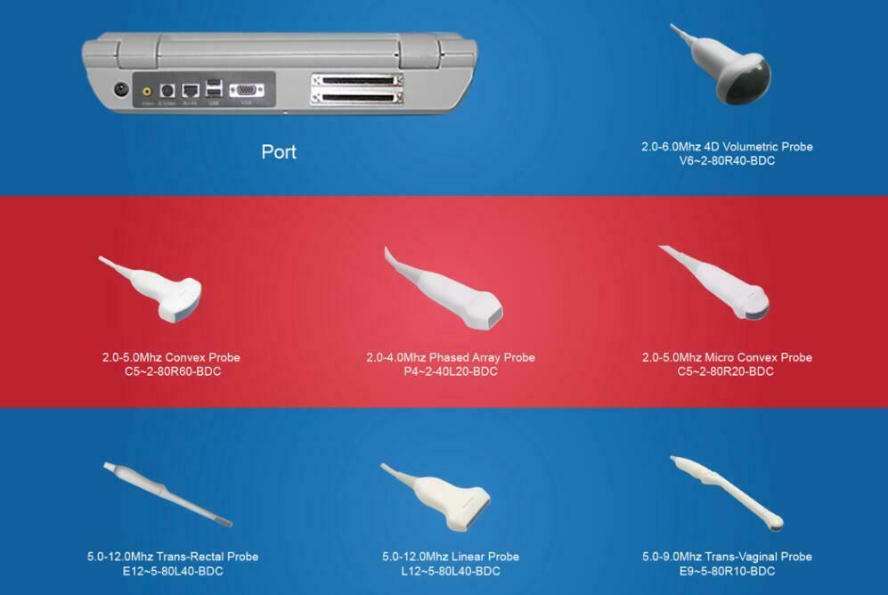 Laptop Color Doppler Ultrasound Scanner Power Doppler Diagnostic Machine System DIAGNOSTIC ULTRASOUND MACHINES FOR SALE