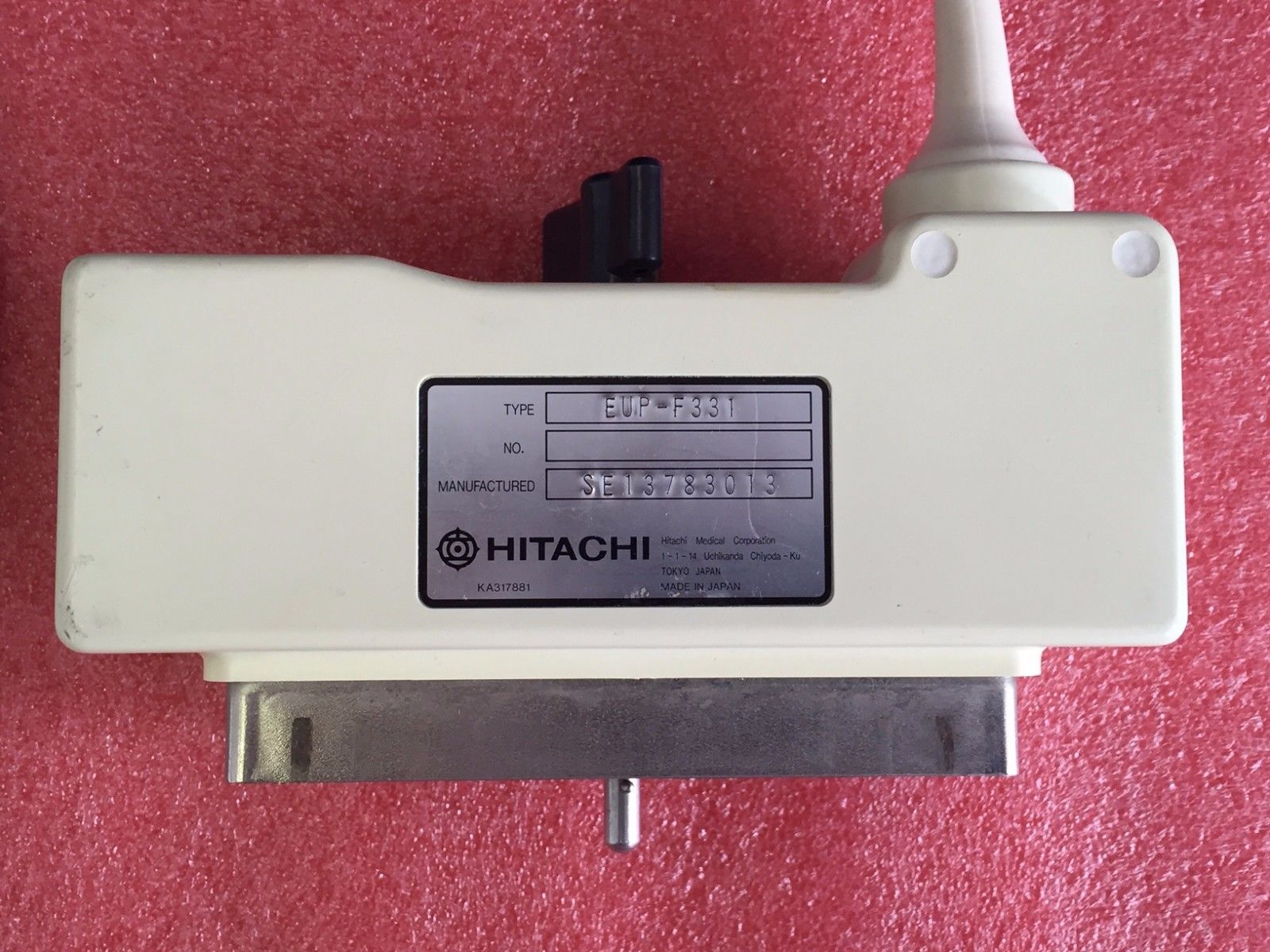 HITACHI  EUP-F331 6.5 MHz Finger Tip Ultrasound Probe DIAGNOSTIC ULTRASOUND MACHINES FOR SALE
