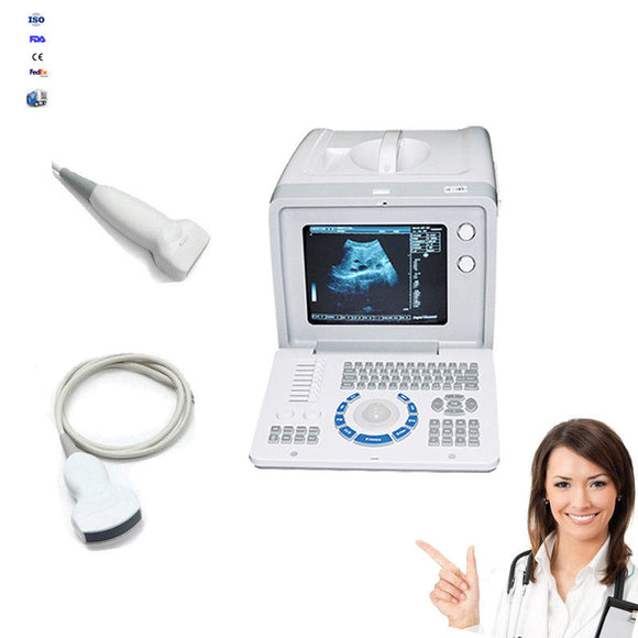 Portable 10 Inch Medical Digital LCD Ultrasound Scanner & Linear,convex Probe 190891976307