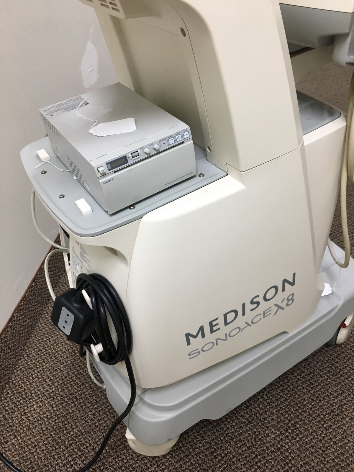 Medison SonoAce X8 OB/Gyn Ultrasound System w/ 3D5-9EK, 3D/4D, C2-8 Probes DIAGNOSTIC ULTRASOUND MACHINES FOR SALE