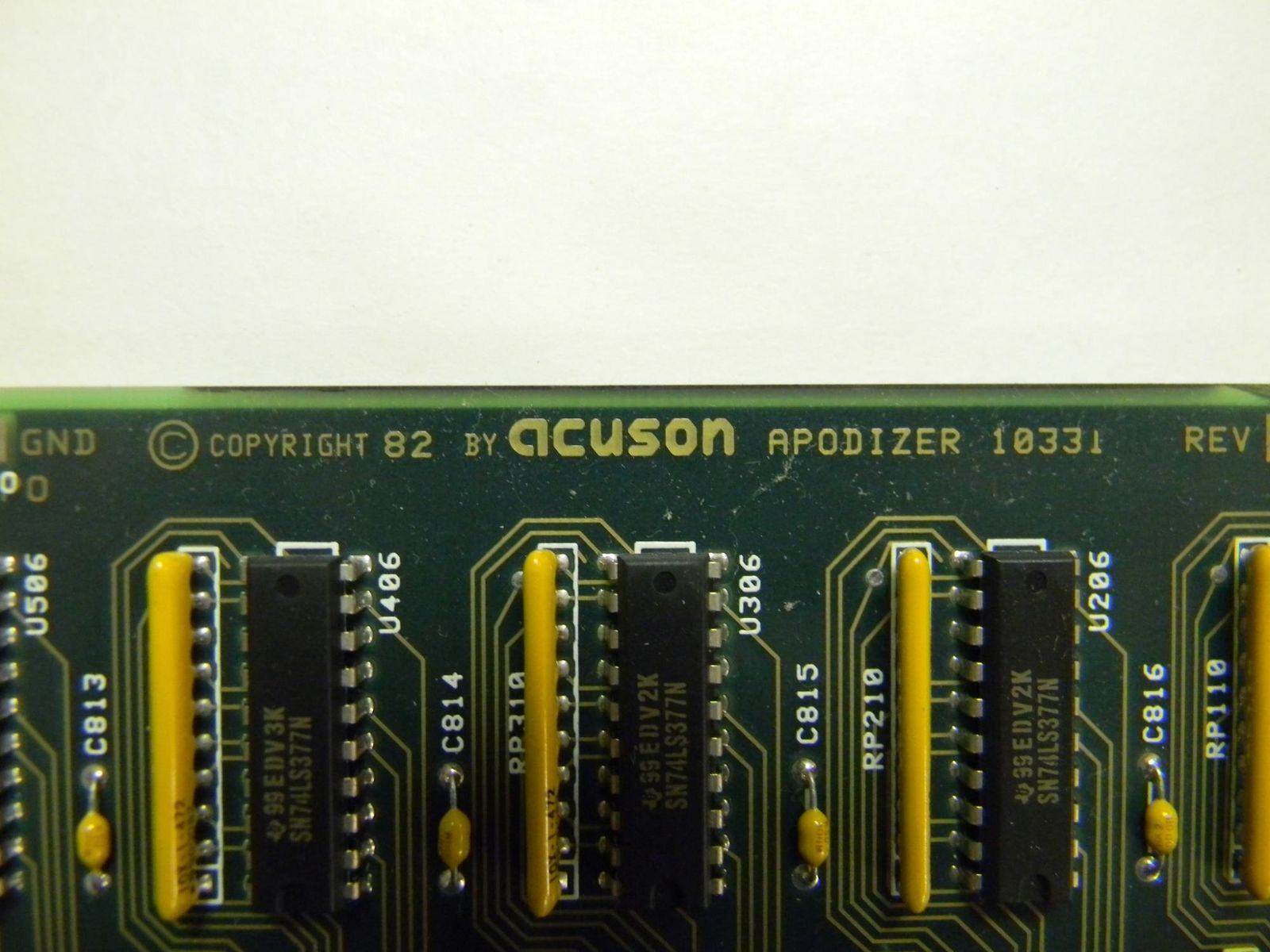 Acuson Sequoia C256 Ultrasound ASSY 10332 APODIZER BOARD DIAGNOSTIC ULTRASOUND MACHINES FOR SALE