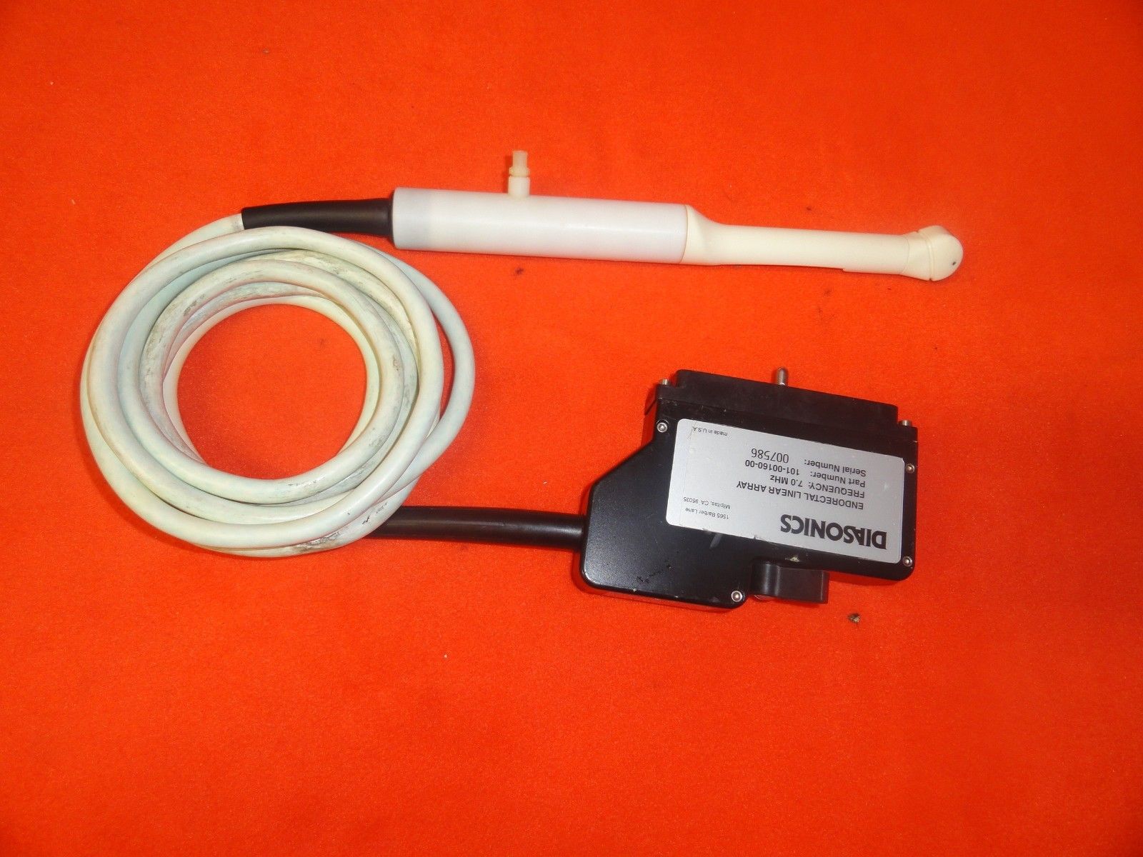 DIASONICS P/N 101-00160-00 LINEAR ARRAY 7.0 MHZ  ENDORECTAL PROBE (5900) DIAGNOSTIC ULTRASOUND MACHINES FOR SALE