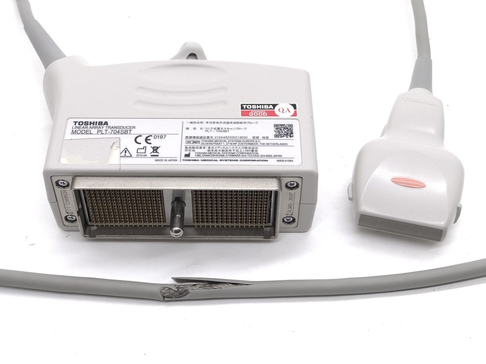 Toshiba PLT-704SBT Ultrasound Probe Linear Array Transducer Untested DIAGNOSTIC ULTRASOUND MACHINES FOR SALE