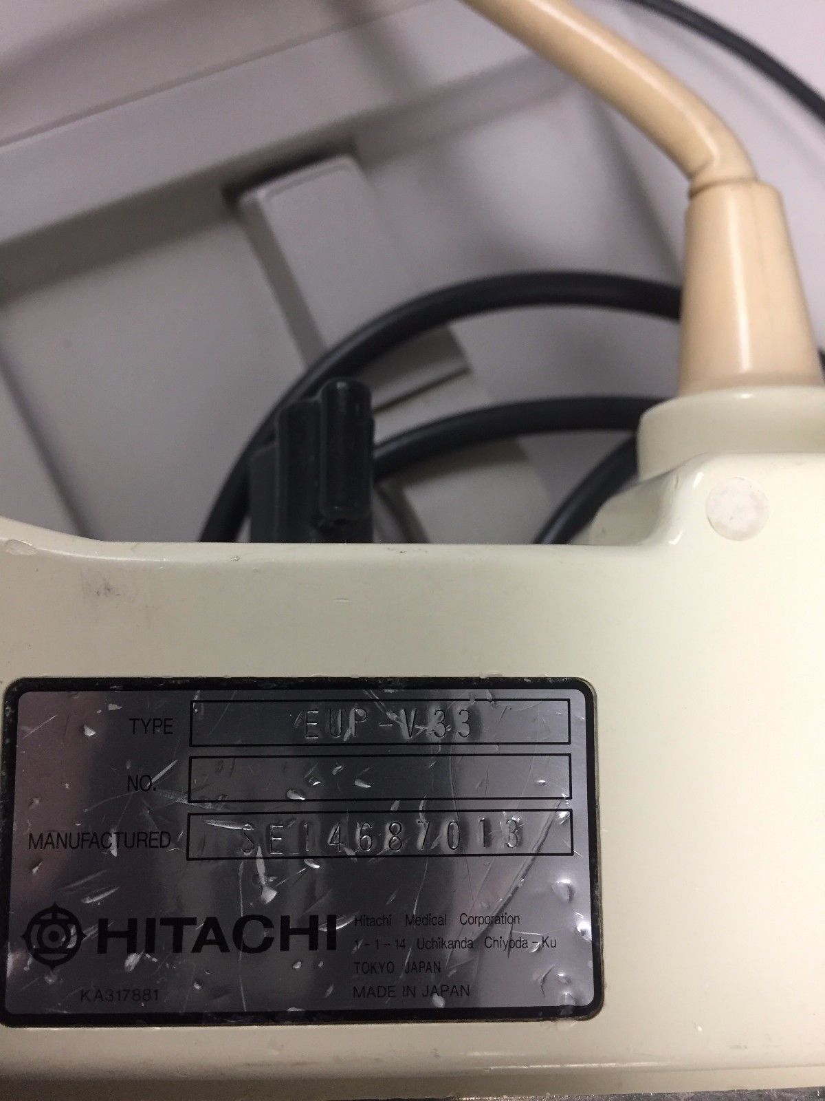 Hitachi EUP-V33 Intercavity Ultrasound Probe DIAGNOSTIC ULTRASOUND MACHINES FOR SALE