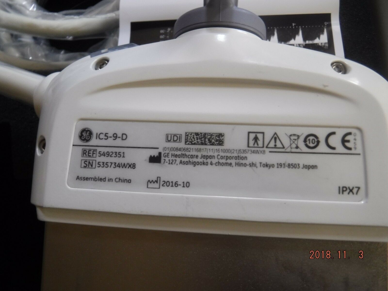 GE IC5-9-D Ultrasound Probe / Transducer DIAGNOSTIC ULTRASOUND MACHINES FOR SALE