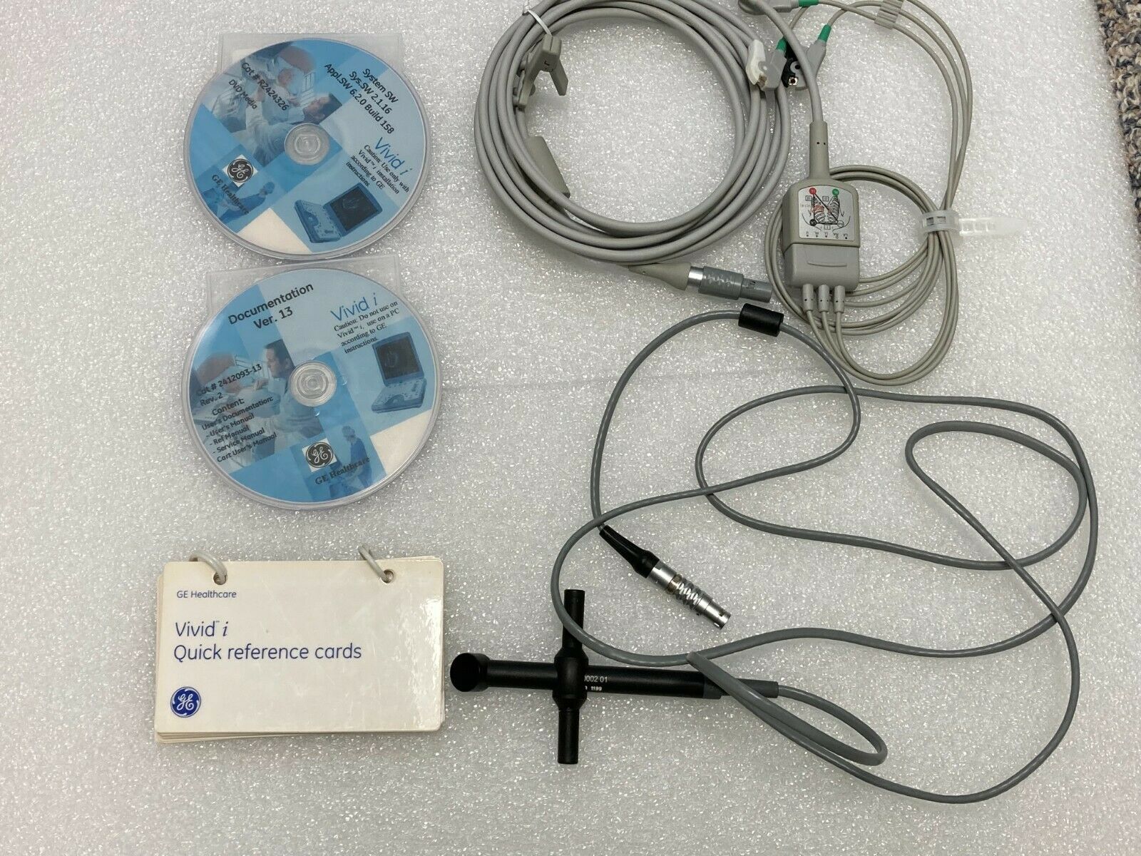 GE VIVID I BTO6 PORTABLE ULTRASOUND MACHINE WITH 3 PROBES and Cart. DIAGNOSTIC ULTRASOUND MACHINES FOR SALE