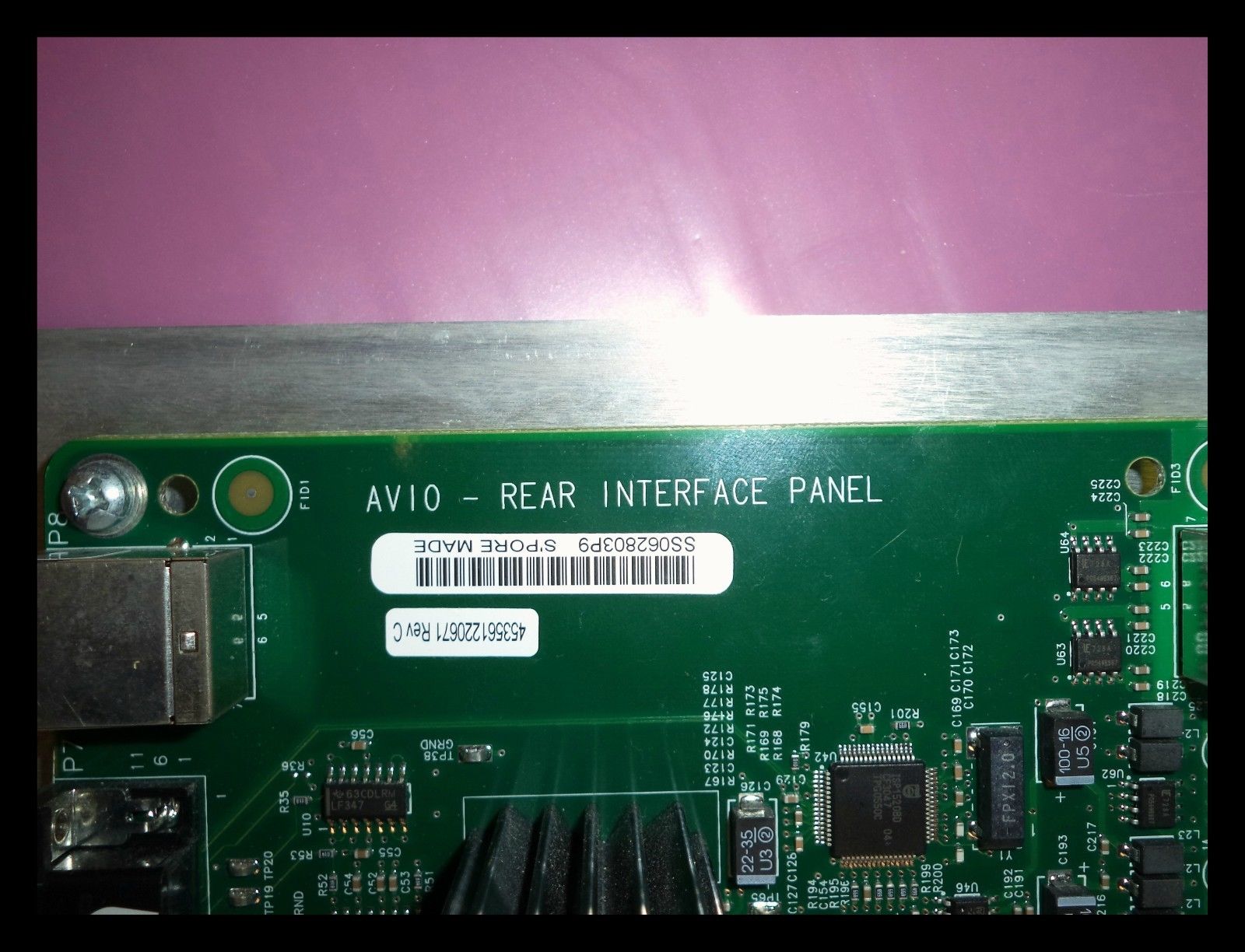 Philips IE33 Ultrasound Rear Interface Panel Board (PN: 453561220671)