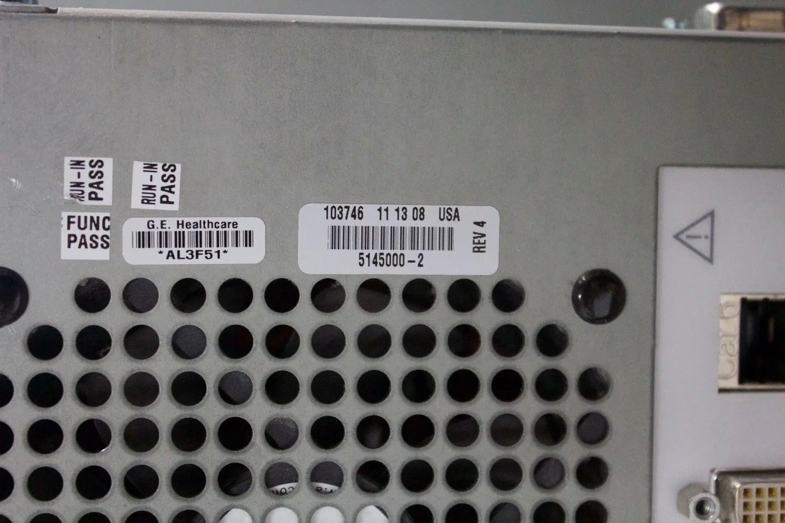 GE Logiq E9 Ultrasound part: Part Number : 5145000-2 Rev 4 DIAGNOSTIC ULTRASOUND MACHINES FOR SALE