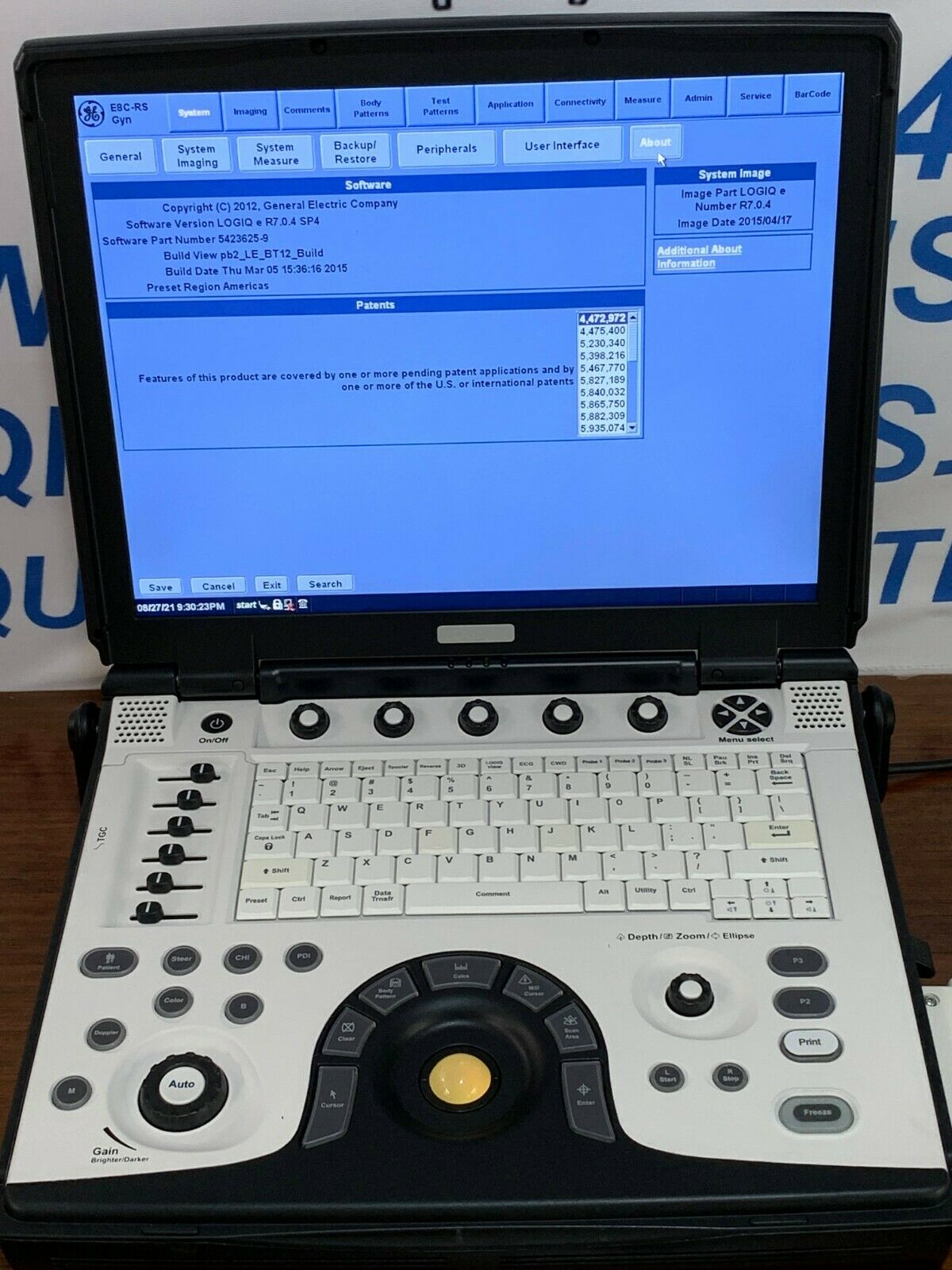 GE LOGIQ E BT12 ULTRASOUND WITH 3 TRANSDUCERS INCLUDED DIAGNOSTIC ULTRASOUND MACHINES FOR SALE