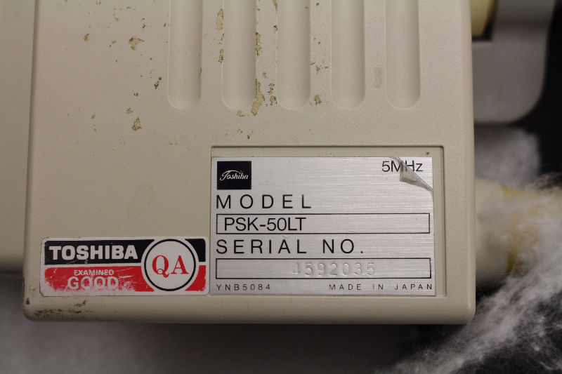Toshiba PSK-50LT 5MHz Ultrasound Transducer Probe With Case - NICE, WORKING DIAGNOSTIC ULTRASOUND MACHINES FOR SALE