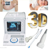 Profession LCD 10‘’Ultrasound Scanner Convex+Linear+Transvaginal Probes 3D Free 190891937803