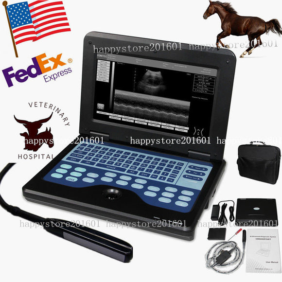 US Seller CE Veterinary Laptop Machine Ultrasound scanner Vet 7.5M Rectal Probe  658126923446