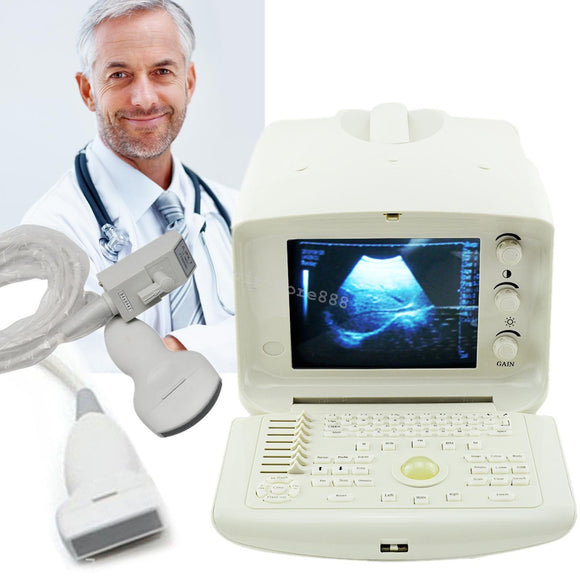Ultrasonic Digital Ultrasound Scanner  Convex + Linear 2Probes / Sensors Machine