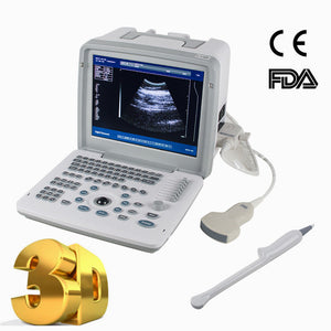 Clear Digital 3D Portable Ultrasound Scanner Machine Convex +Transvaginal Probes 190891598462