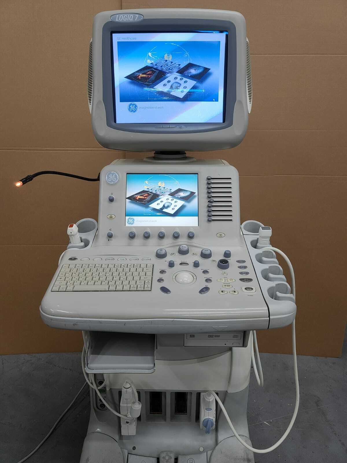 GE LOGIQ 7 Ultrasound Machine with 2 Probes (7S, M3S) FULLY TESTED DIAGNOSTIC ULTRASOUND MACHINES FOR SALE