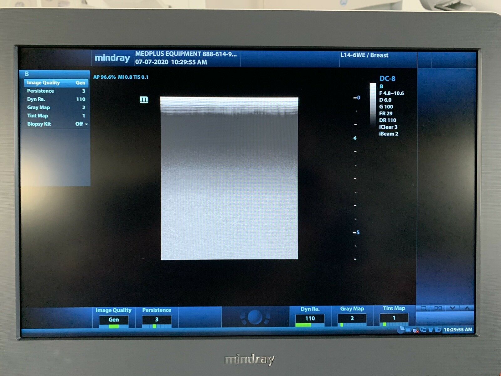 MINDRAY L14-6WE ULTRASOUND TRANSDUCER PROBE FOR DC-8 MODEL DIAGNOSTIC ULTRASOUND MACHINES FOR SALE