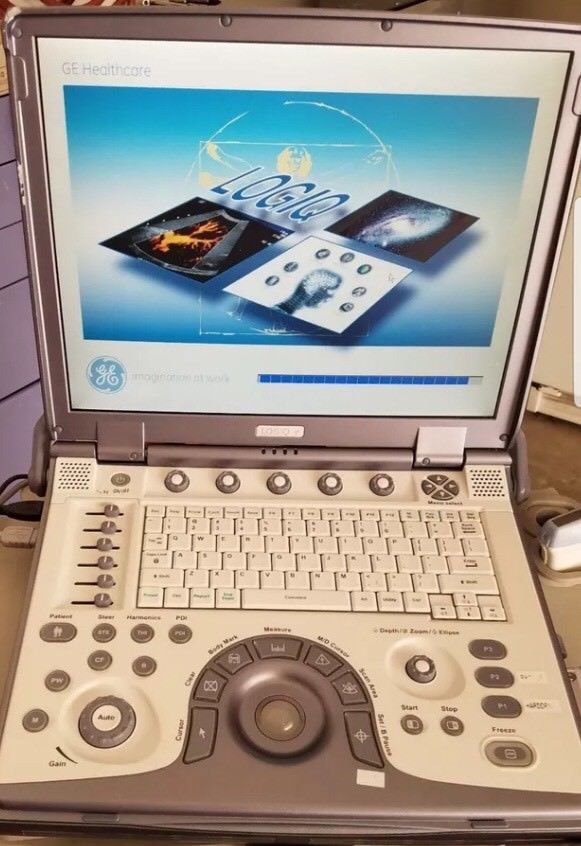 GE Logiq E 2007 Portable Ultrasound With 1 Probe. DIAGNOSTIC ULTRASOUND MACHINES FOR SALE