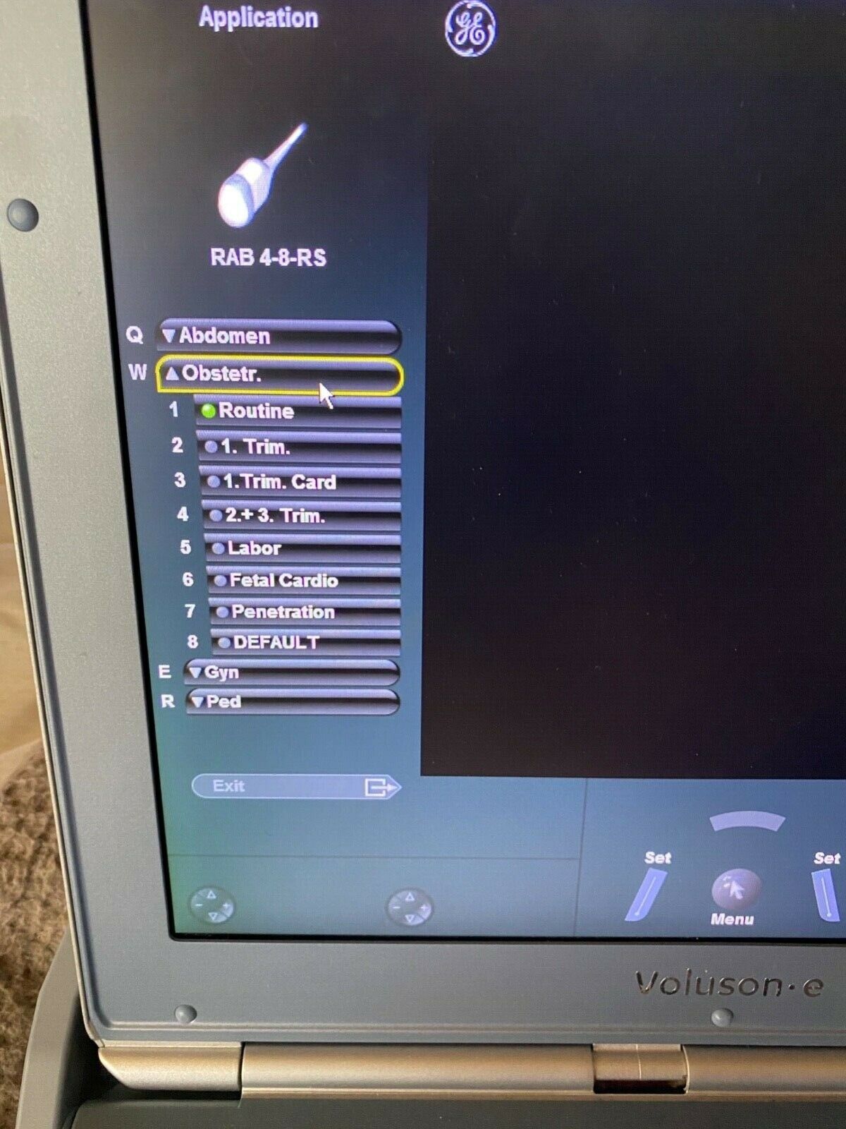 GE Voluson E Portable Ultrasound Machine with 3D4D Probe  DIAGNOSTIC ULTRASOUND MACHINES FOR SALE