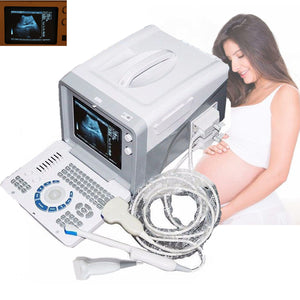 Portable LCD Digital Ultrasound Machine Covex/ Linear/ Transvaginal 3 Probes 3D 190891914545