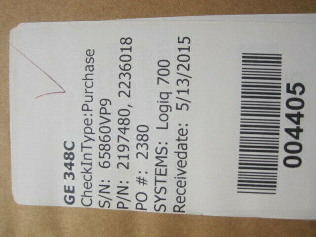 GE 348c Convex Array Ultrasound Probe for Logic 700 and others - Model 2197480 DIAGNOSTIC ULTRASOUND MACHINES FOR SALE