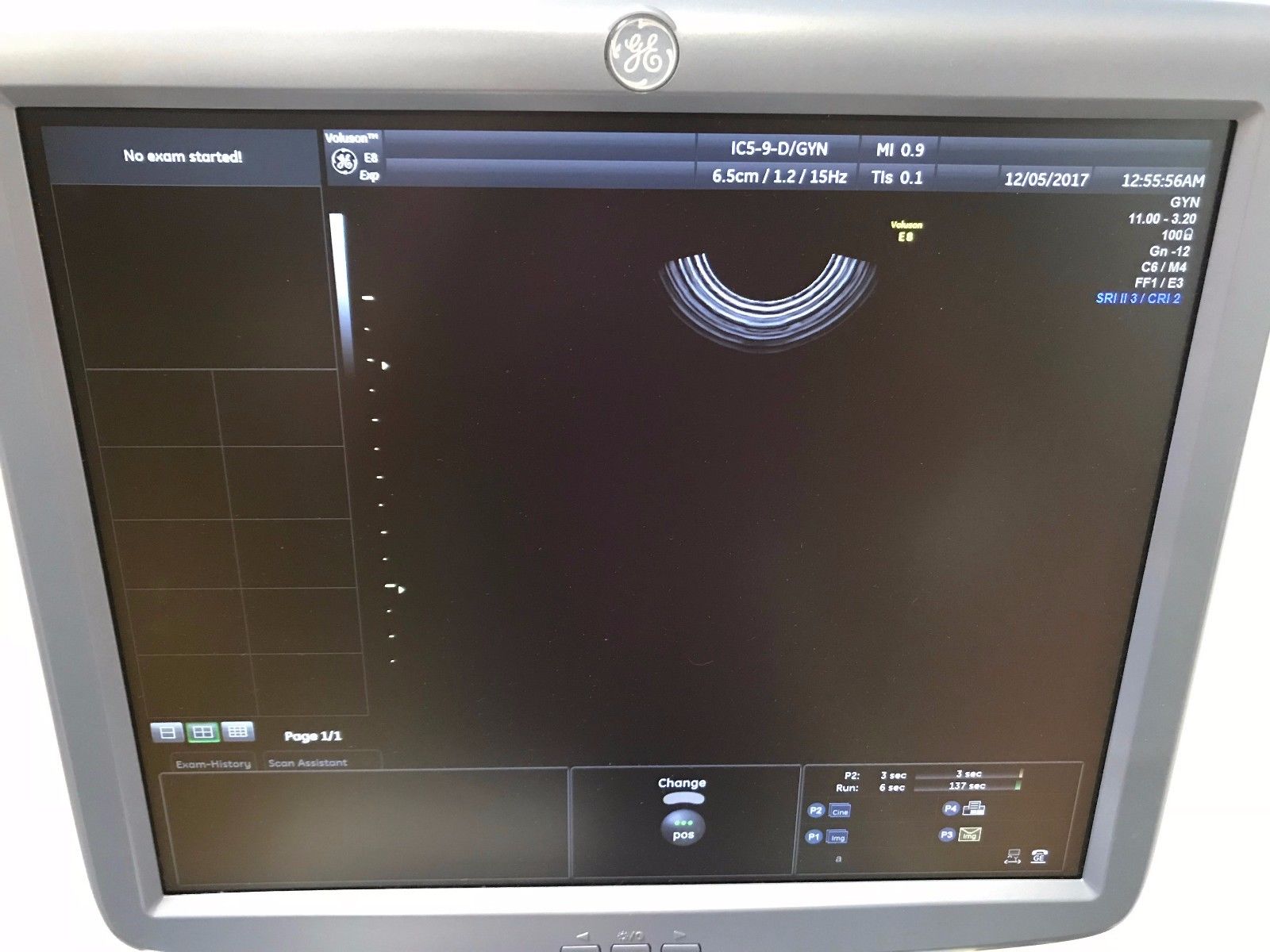 GE VOLUSON E8 BT13 HD LIVE ULTRASOUND WITH RM6C, C1-5D, IC5-9D PROBES