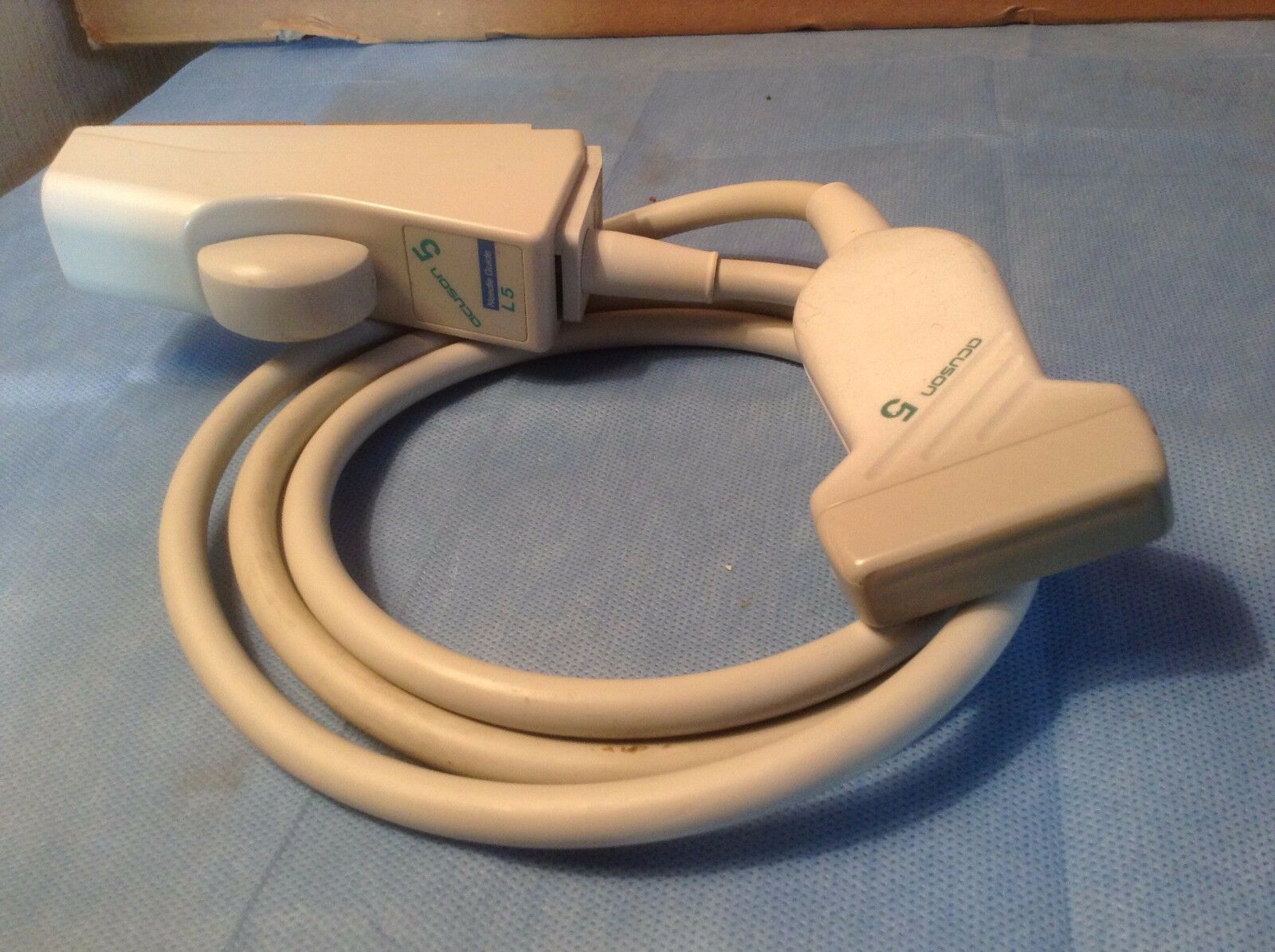 ACUSON ULTRASOUND PROBE L5 FROM WORKING ENVIRONMENT GOOD CONDITION CLEAN DIAGNOSTIC ULTRASOUND MACHINES FOR SALE