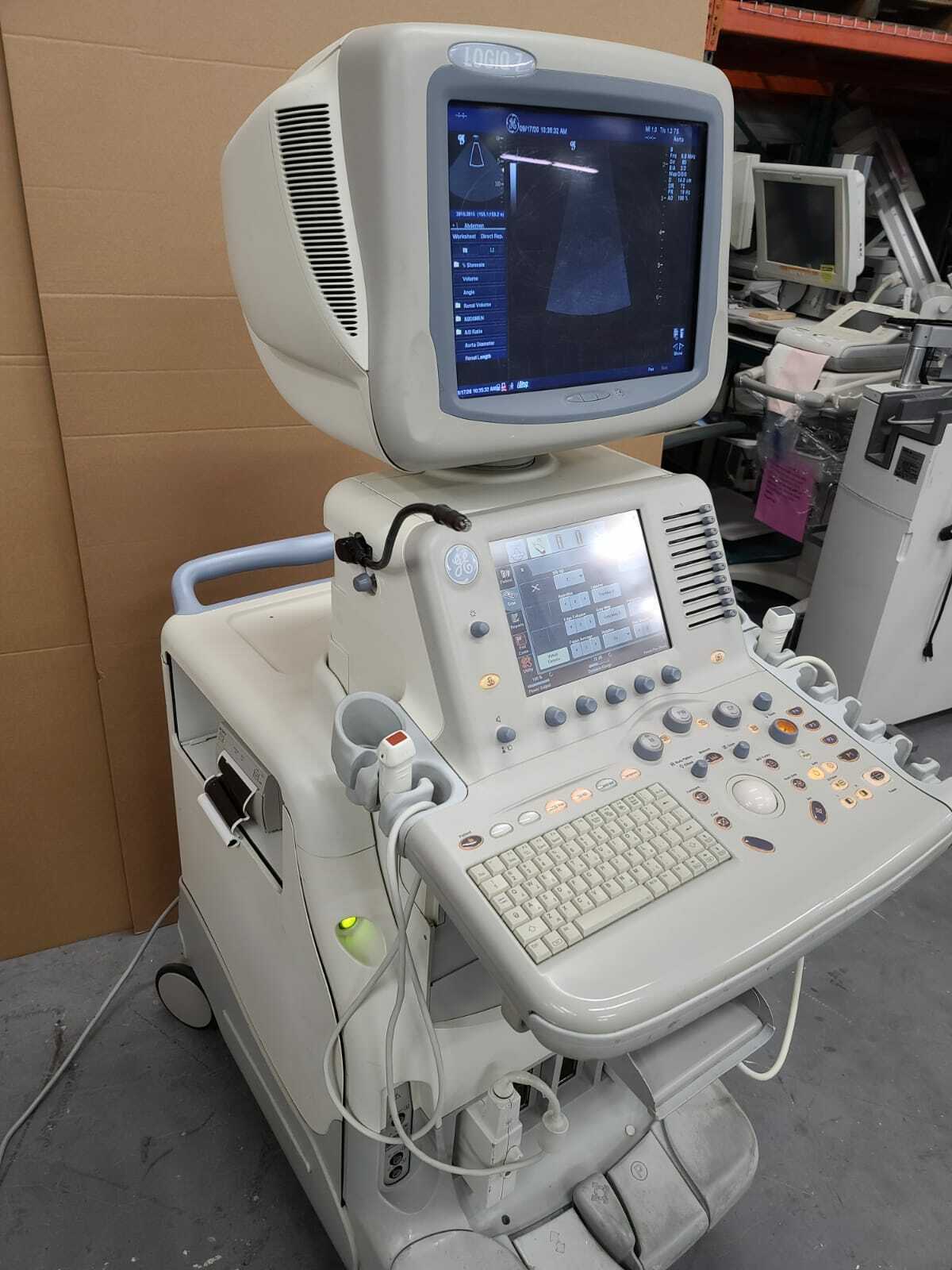 GE LOGIQ 7 Ultrasound Machine with 2 Probes (7S, M3S) FULLY TESTED DIAGNOSTIC ULTRASOUND MACHINES FOR SALE