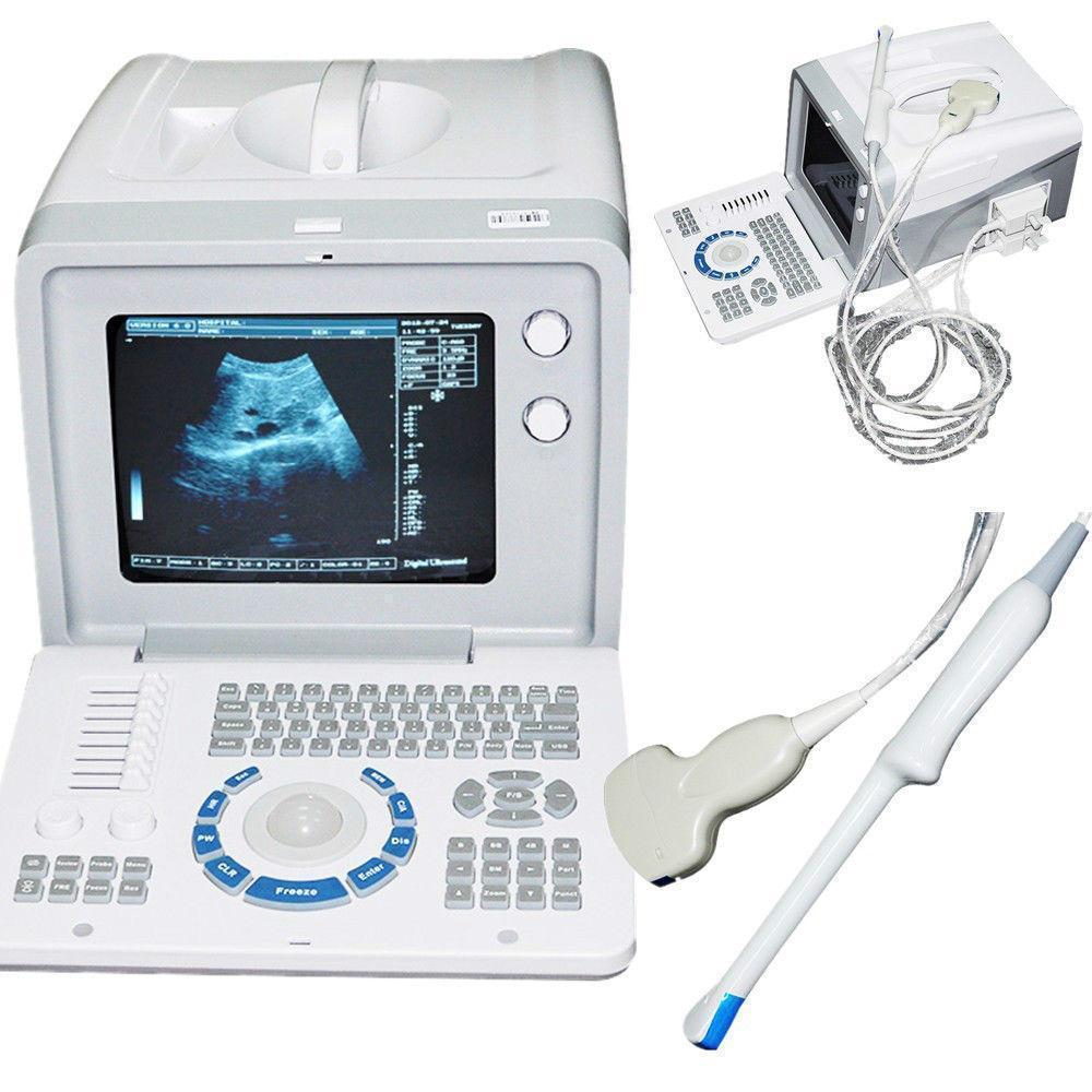 Medical Ultrasonic Ultrasound Machine Covex +Linear+Transvaginal 3 Probes 3D AA DIAGNOSTIC ULTRASOUND MACHINES FOR SALE